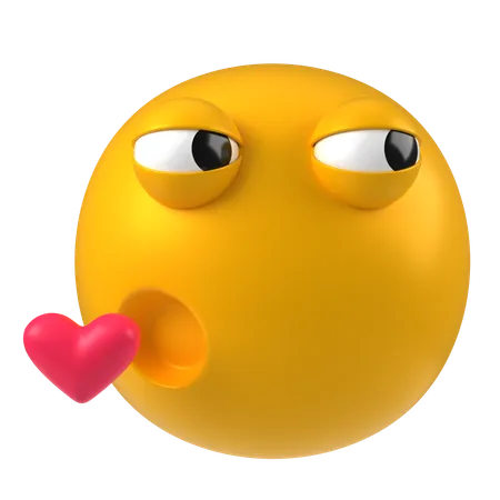 Baiser emoji  3D Icon