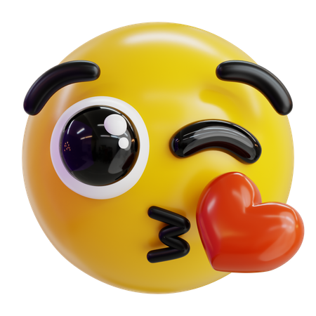Baiser emoji  3D Icon