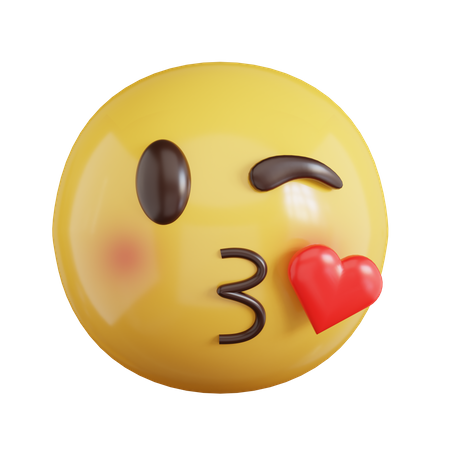 Baiser emoji  3D Icon