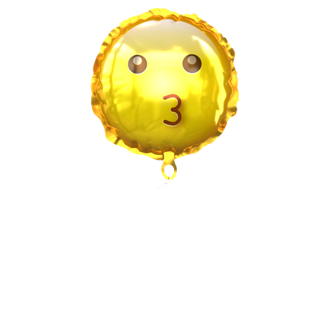 Baiser un ballon emoji  3D Icon