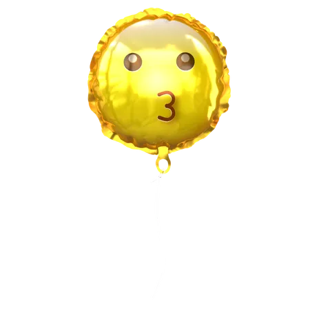 Baiser un ballon emoji  3D Icon