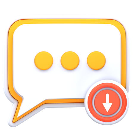 Baixar bolha de bate-papo  3D Icon