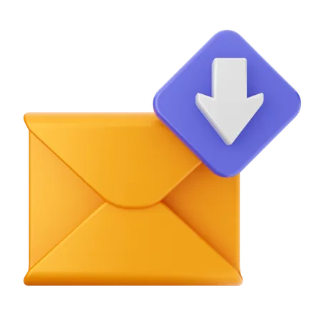 Baixar e-mail  3D Icon