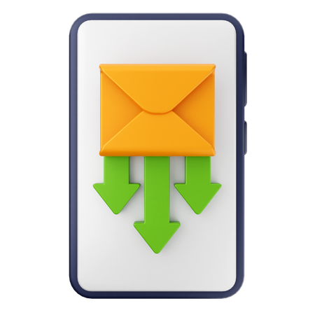 Baixar e-mail  3D Icon