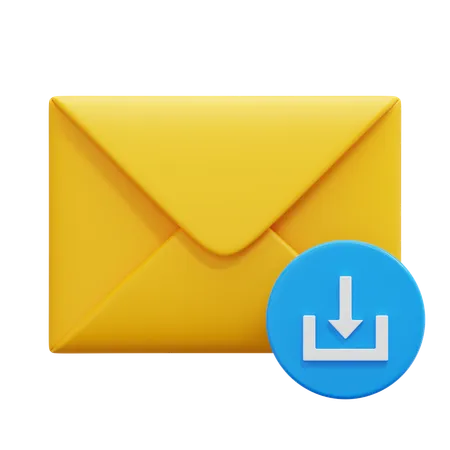 Baixar e-mail  3D Icon