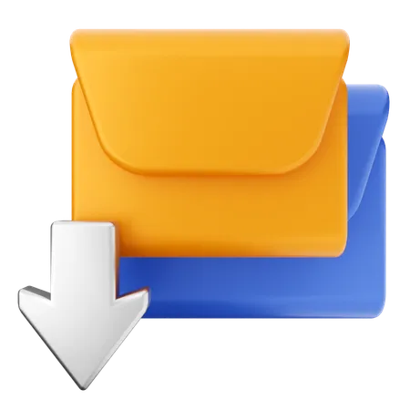 Baixar mensagem de e-mail  3D Icon