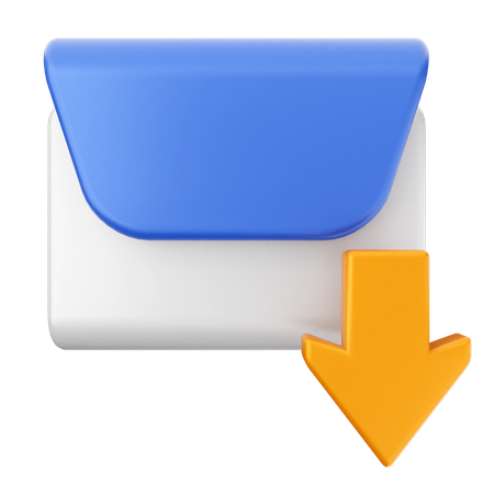 Baixar mensagem de e-mail  3D Icon