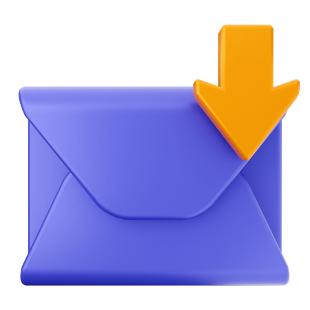 Baixar mensagem de e-mail  3D Icon