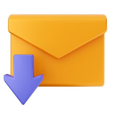 Baixar mensagem de e-mail  3D Icon