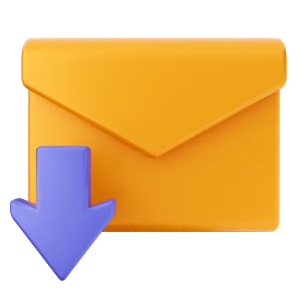 Baixar mensagem de e-mail  3D Icon