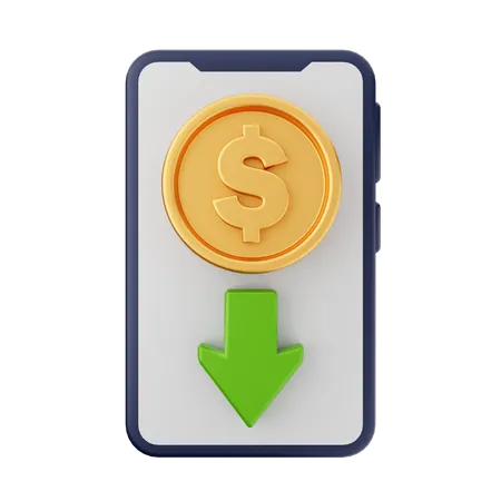 Baixar moeda de dólar  3D Icon