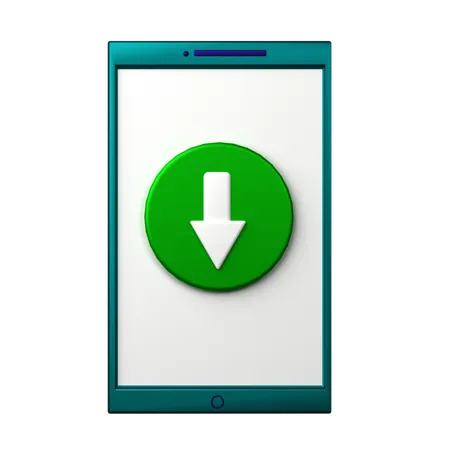 Baixar telefone  3D Icon