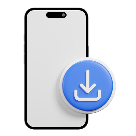 Baixar telefone  3D Icon