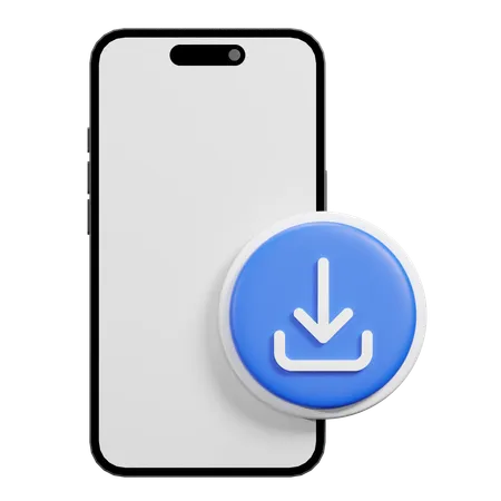 Baixar telefone  3D Icon