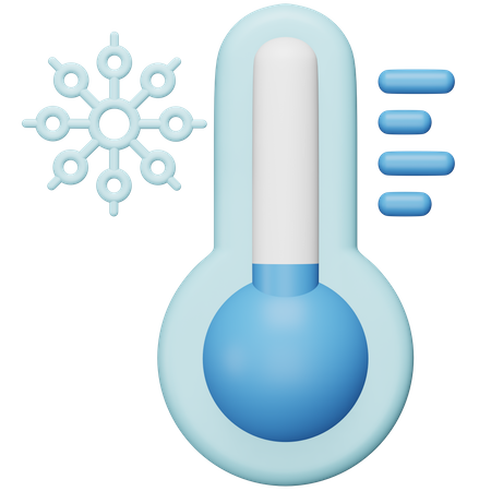 Baixas temperaturas  3D Icon