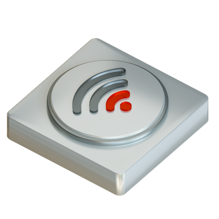 Señal wifi baja  3D Icon