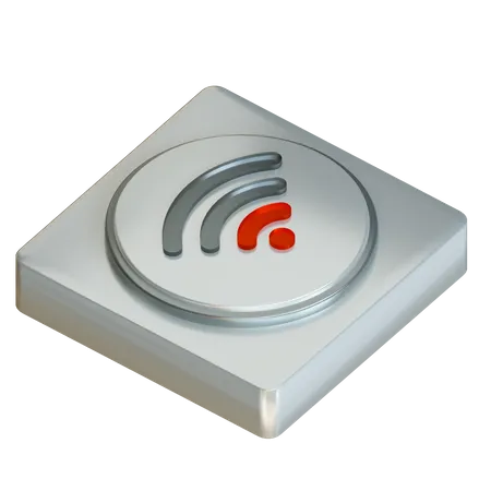 Señal wifi baja  3D Icon