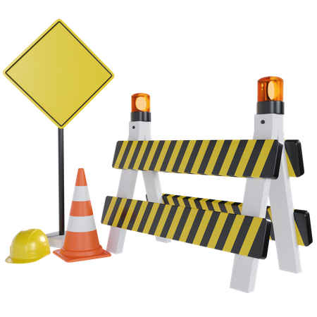 Bajo construcción  3D Icon