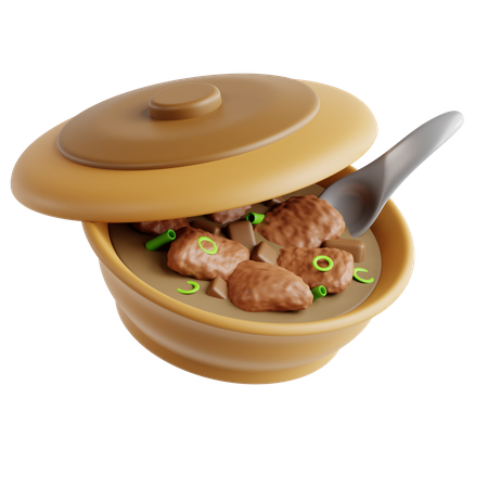 Bak Kut Teh  3D Icon