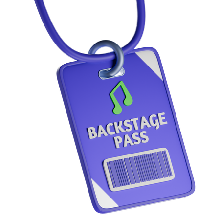 Bakcstage Pass  3D Icon
