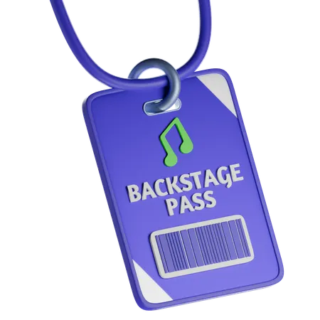 Bakcstage Pass  3D Icon