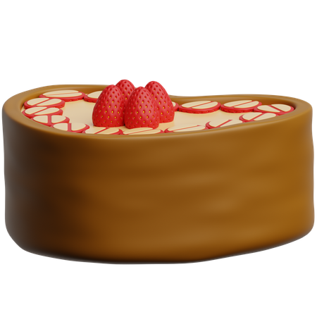 Bake Strawberry Cheseecake  3D Icon