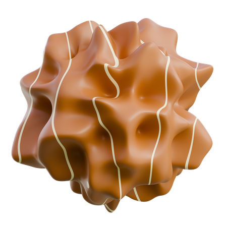 Baked Sweet Potato With Honey Drizzle  3D Icon