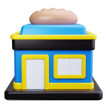 パン屋  3D Icon