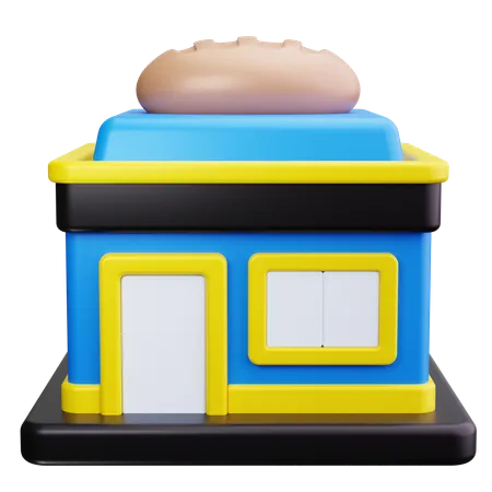 パン屋  3D Icon