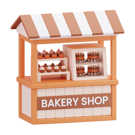 Bakery Stall  3D Icon