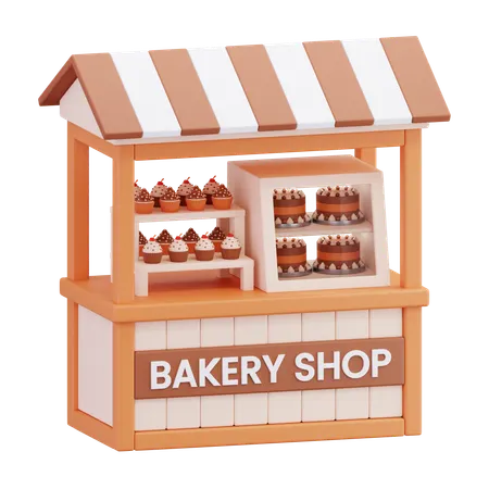 Bakery Stall  3D Icon
