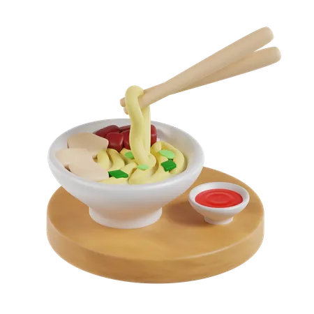 麺類  3D Icon