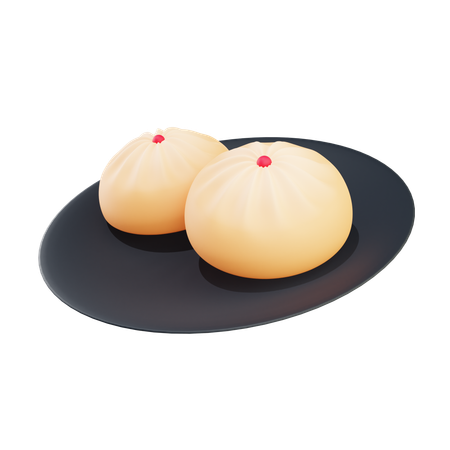 Petit pain à la viande  3D Icon