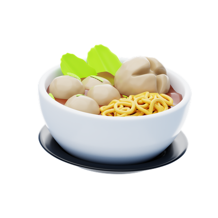 Bakso  3D Icon