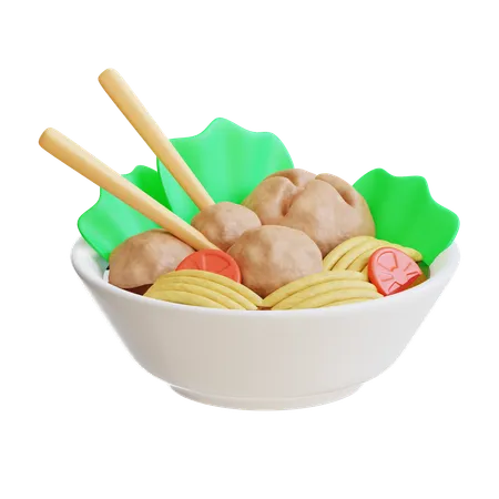 Bakso  3D Icon