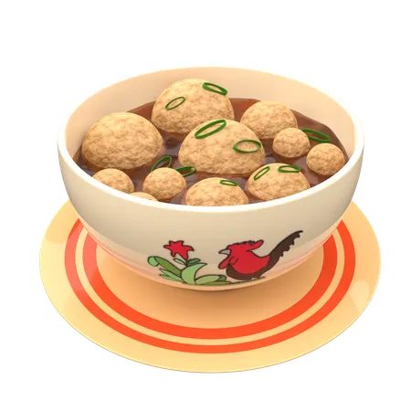 Bakso  3D Icon