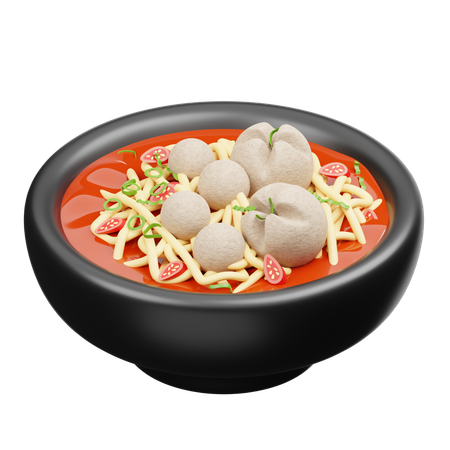 Bakso  3D Icon