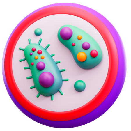 Bakterien  3D Icon