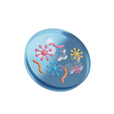 Bakterien  3D Icon