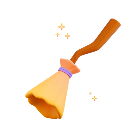 Balai de sorcière  3D Icon