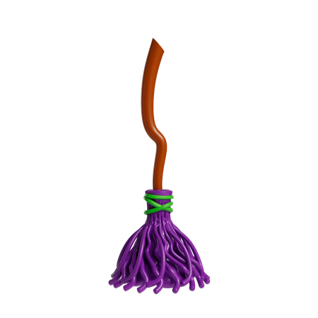 Balai de sorcière  3D Icon