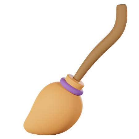 Balai de sorcière  3D Icon