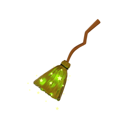 Balai de sorcière  3D Icon
