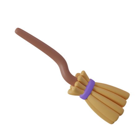 Balai de sorcière  3D Icon