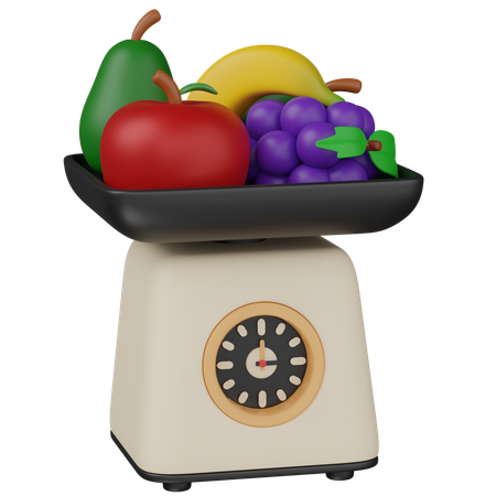 Balança alimentar  3D Icon