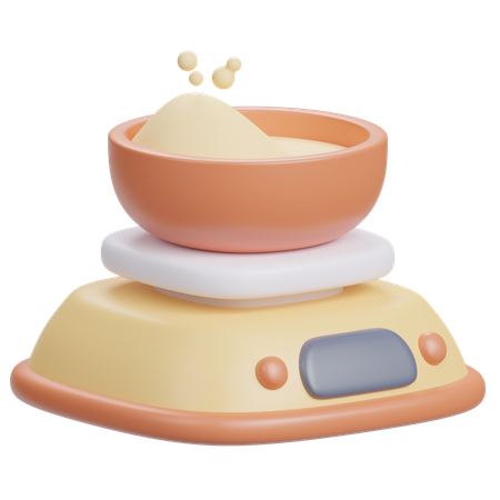 Balança de cozinha  3D Icon