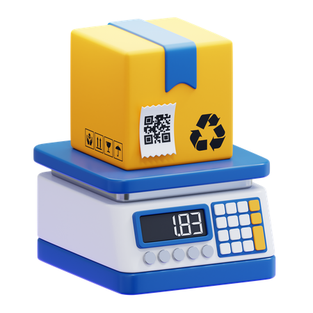 Balança de peso digital  3D Icon