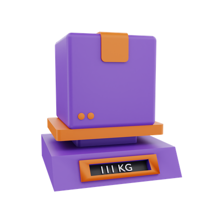 Balança de peso de pacote  3D Icon