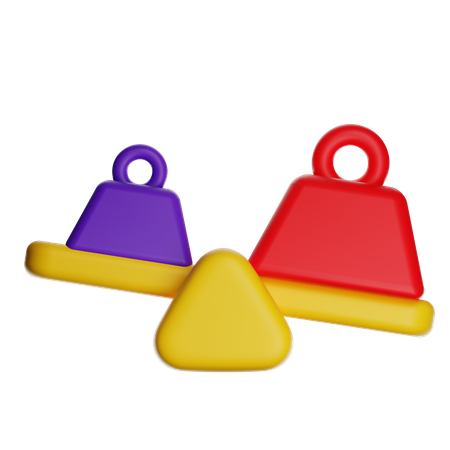 バランス  3D Icon