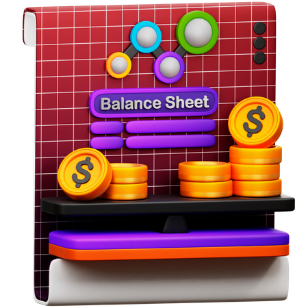 Hoja de balance  3D Icon